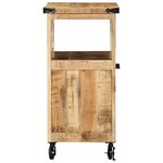 vidaXL Chariot de cuisine 55x40x80 cm Bois massif manguier brut