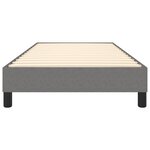 vidaXL Cadre de lit Gris foncé 90x200 cm Tissu