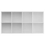 vidaXL Bibliothèque/Buffet Blanc 66x30x130 cm Bois d'ingénierie