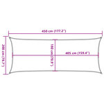 vidaXL Voile d'ombrage 160 g/m² Noir 2x4 5 m PEHD
