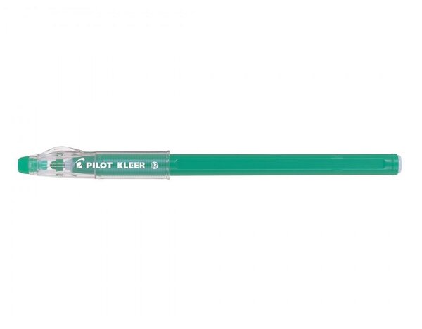 Stylo Bille à Capuchon KLEER Effaçable Pte Moyenne Vert PILOT