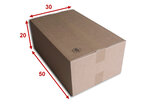 Lot de 50 boîtes carton (n°60) format 500x300x200 mm