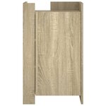 vidaXL Buffet chêne sonoma 45x35x75 cm bois d'ingénierie