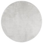 vidaXL Tapis OVIEDO à poils courts gris Ø 160 cm