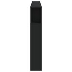vidaXL Tête de lit à LED noir 200x18 5x103 5 cm bois d'ingénierie