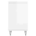 vidaXL Buffet blanc brillant 40x35x70 cm bois d'ingénierie