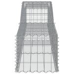 vidaXL Paniers à gabions arqués 7 Pièces 400x50x40/60 cm Fer galvanisé