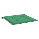 vidaXL Coussins de chaise jardin lot de 4 vert 50x50x3 cm tissu oxford