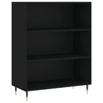 vidaXL Buffet noir 69 5x32 5x180 cm bois d'ingénierie