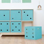 Boîte de rangement DICE turquoise 2