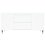 vidaXL Table basse blanc 102x44 5x50 cm bois d'ingénierie