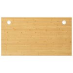 vidaXL Dessus de bureau 110x60x4 cm bambou