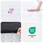 vidaXL Matelas à ressorts ensachés dureté moyenne 160x200 cm