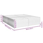 vidaXL Cadre de lit sans matelas bleu 200x200 cm velours