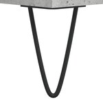 vidaXL Buffet gris béton 104x35x70 cm bois d'ingénierie