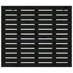 vidaXL Tête de lit murale Noir 106x3x91 5 cm Bois massif de pin