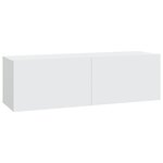 vidaXL Ensemble de meubles TV 6 Pièces Blanc Bois d'ingénierie