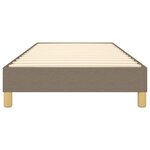 vidaXL Cadre de lit Taupe 80x200 cm Tissu