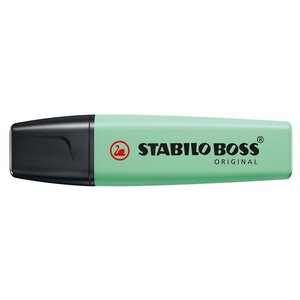 Surligneur BOSS ORIGINAL Pastel Pointe Biseautée 2 - 5 mm Vert pastel x 10 STABILO