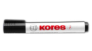 Marqueur pour tableau blanc Pte ogive 3mm Noir KORES