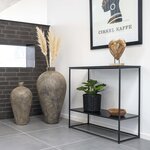 House Nordic Table console avec 2 étagères Avery Noir