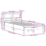 vidaXL Cadre de lit sans matelas 120x200 cm bois de pin massif