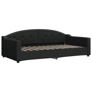 vidaXL Lit de repos noir 100x200 cm tissu