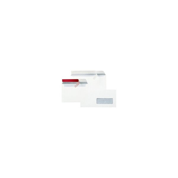 Lot de 500 Enveloppes, B6R, 120 x 176 mm, blanc, sans fenêtre