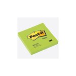 bloc-notes repositionnable 76 x 76 mm 100F Vert Néon POST-IT