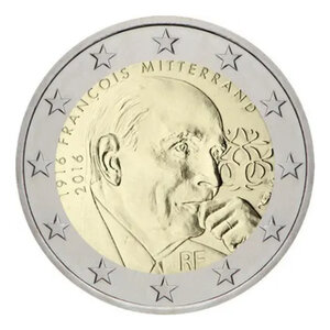 2 euros commémorative France 2016 - François Mitterrand.