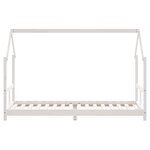 vidaXL Cadre de lit pour enfants blanc 80x200 cm bois de pin massif