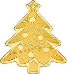 Pièce de monnaie en Or 1 Dollar g 0.5 Millésime Small Gold GOLDEN CHRISTMAS TREE