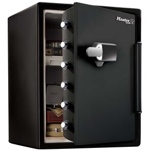 Coffre-fort Ignifuge et Etanche XXL 56 6 L Combinaison Electronique + Alarme