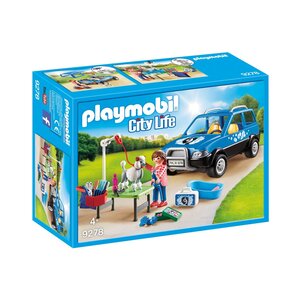 PLAYMOBIL 9278 - City Life - Toiletteuse avec véhicule