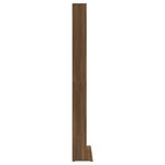 vidaXL Armoire à CD Chêne marron 102x23x177 5 cm Bois d'ingénierie
