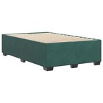 vidaXL Cadre de lit Vert foncé 120x200 cm Velours