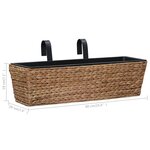 vidaXL Jardinières 2 Pièces Jacinthe d'eau