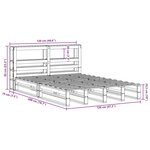 vidaXL Cadre de lit sans matelas 120x200 cm bois de pin massif