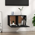 vidaXL Armoire murale Noir 60x36 5x35 cm Bois d'ingénierie