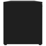 vidaXL Meuble TV Noir 120x34x37 cm Bois d’ingénierie