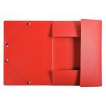 Chemise À Élastiques 3 Rabats Pp Opak - A4 - Rouge - X 50 - Exacompta