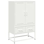 vidaXL Buffet haut blanc 68x39x111 5 cm acier laminé à froid