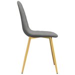 vidaXL Chaises à manger lot de 2 Gris clair Velours