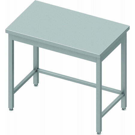 Table inox avec renfort sans dosseret - profondeur 600 - stalgast -  - inox1900x600 400x600x900mm