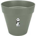 Pot de fleurs Rond LOFT URBAN - Plastique - Percé - Réservoir - Avec roulettes - Ø 40 - Vert