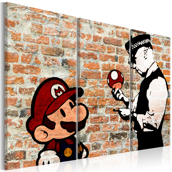 Tableau - caught mario l x h en cm 90x60