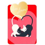 Carte de Vœux Thème Amour Party Time - Plusieurs Styles - Avec amour - Draeger