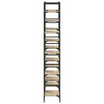 vidaXL Bibliothèque chêne sonoma 127 5x28 5x172 5 cm bois d'ingénierie