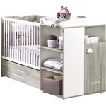 Lit bébé combiné évolutif Smile chêne Silex