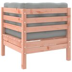vidaXL Salon de jardin 4 Pièces et coussins bois massif sapin de douglas